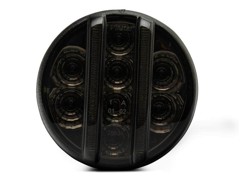 Raxiom Axial Series Smoked LED Front Turn Signals: Fits Most Jeep Wrangler Models (2007-2018)