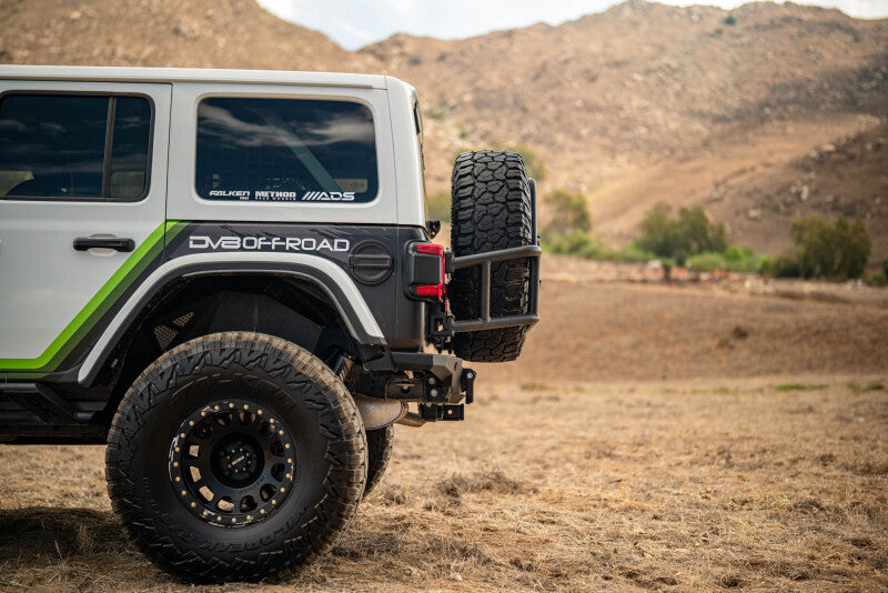 DV8 Offroad Body Mounted Tire Carrier | Jeep Wrangler JL (18-25) (TCJL-14)