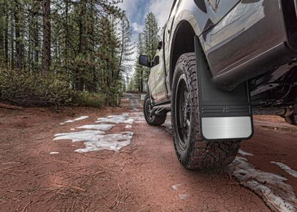 Husky Liners Universal 12in Wide Black Rubber Front Mud Flaps | Ford Ranger (19-26) (55000)