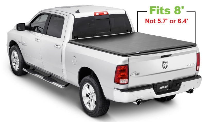 Tonno Pro 8ft Fleetside Tri-Fold Tonneau Cover | Dodge RAM 1500 (02-19) (42-204)