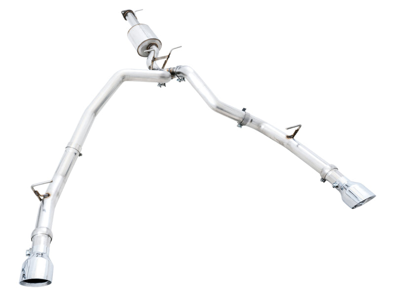 AWE 0FG Cat-Back Exhaust (Dual Rear Bumper Exit, Polished Tips): Ram 5.7L Hemi 1500 2019 - 2024