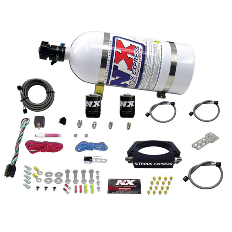 Nitrous Express GM LS 102mm Nitrous Plate Kit w/ 10lb Bottle | Chevrolet Silverado 1500 (19-26) / GMC Sierra 1500 (19-26) (20933-10)