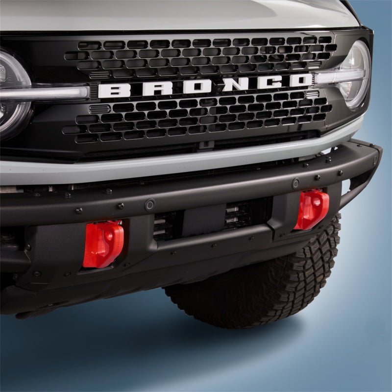 Ford Racing 2021+ Ford Bronco Front Bumper Tow Hooks | Ford Bronco (21-26) (M-18954-BR)