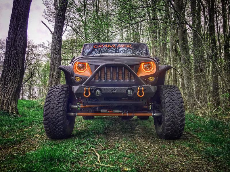 ORACLE Lighting 7in High Powered LED Headlights (FRONT): Jeep Wrangler / Wrangler JK (07-18) - Black