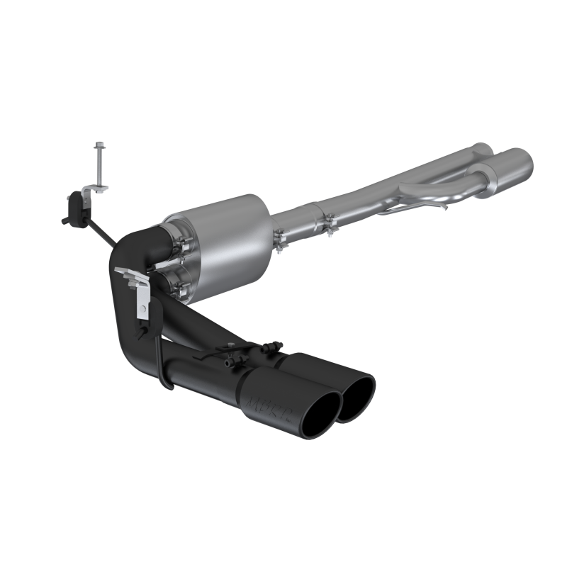 MBRP 4.5L/5.3L Pre-Axle D&S Cat-Back Exhaust w/ 4in OD Tip | Chevy 1500 (S5092BLK)