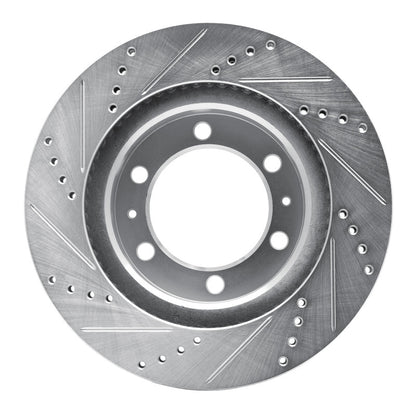 DuraForce Front Drilled & Slotted Silver Brake Rotor | Toyota Tacoma (05-23) (631-76128R)