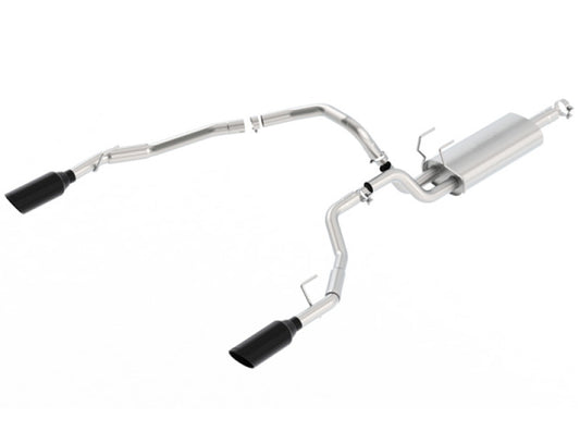 Borla S-Type Cat-Back Exhaust (Black Tips, Thru Bumper): Dodge Ram 5.7L Hemi (02-18)