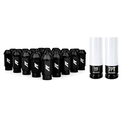 Mishimoto Aluminum Locking Lug Nuts M12x1.5 27pc Set | Ford Bronco (21-26) (MMLG-15-27LBK)