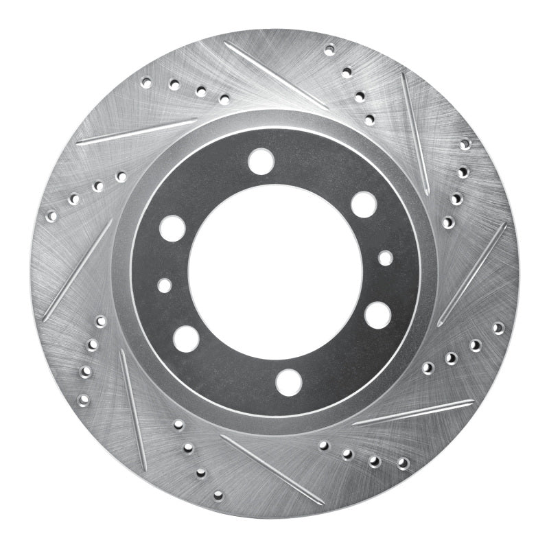 DuraForce Front Drilled & Slotted Silver Brake Rotor | Toyota Tacoma (05-23) (631-76128R)
