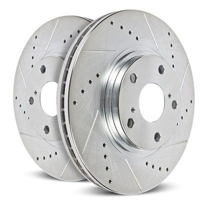 Power Stop 350mm Rear Drilled & Slotted Rotor | Ford F-150 (21-23, 24-26) / Raptor / Lightning (AR85209XPR)