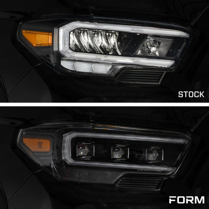 Form Lighting LED Projector Headlights with Selectable DRL | Toyota Tacoma (16-23) (FL0112)