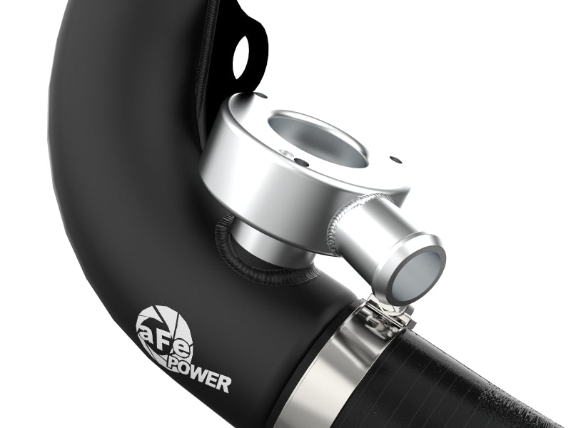 aFe BladeRunner Hot Charge Pipe 2.5" (FRONT): Jeep Wrangler JL 2018-2023 2.0L - Wrinkle Black