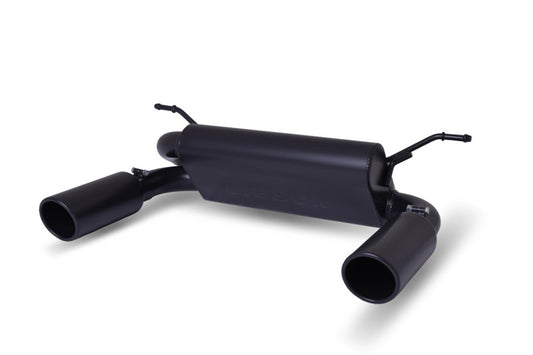 Gibson Black Elite Ceramic Cat-Back Dual Split Perf Exhaust (REAR): Jeep Wrangler JL 2018-2025 3.6L