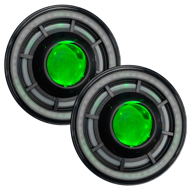 ORACLE Lighting ColorSHIFT Bi-LED Projector Headlights (FRONT): Jeep Wrangler (07-18)
