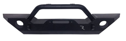 Rampage Rock Rage Front Bumper (WINCH READY): Fits Jeep Wrangler / Gladiator (07-26) - Black