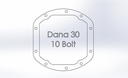 aFe Pro Series Dana 30 Front Diff Cover w/ Gear Oil | Jeep Wrangler (97-18) (46-71131B)
