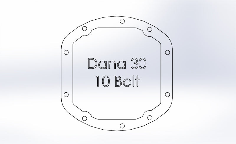 aFe Pro Series Dana 30 Front Diff Cover w/ Gear Oil | Jeep Wrangler (97-18) (46-71131B)