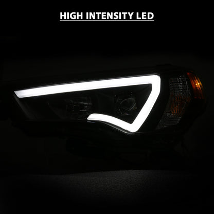 ANZO USA Projector Headlights Plank Style Chrome w/ Amber | Toyota 4Runner (14-23) (111416)