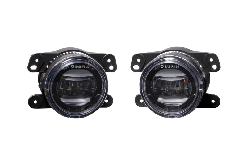 Diode Dynamics Elite Series Type M White Fog Lamps (PAIR): Fits Chrysler / Dodge / Jeep (05-24)