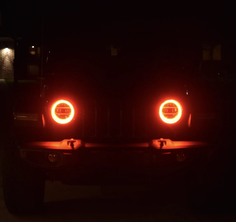 ORACLE Lighting LED Surface Mount Headlight Halo Kit (FRONT): Jeep Wrangler / Gladiator (18-24)