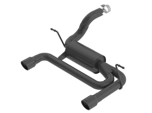 Borla S-Type Axle-Back Exhaust System (Black): Jeep Wrangler JL 3.6L V6 2018 - 2025
