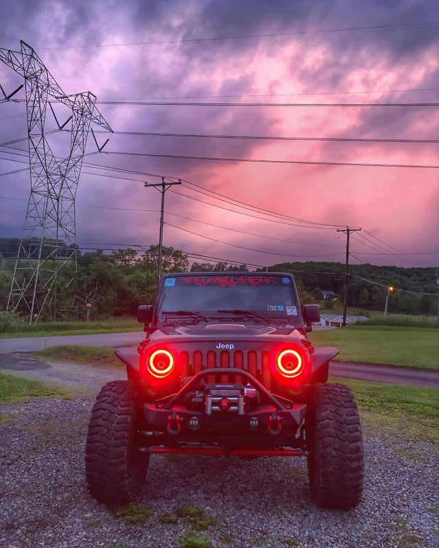ORACLE Lighting High Powered ColorSHIFT 2.0 LED Headlights (FRONT): Jeep Wrangler (07-18) - Black