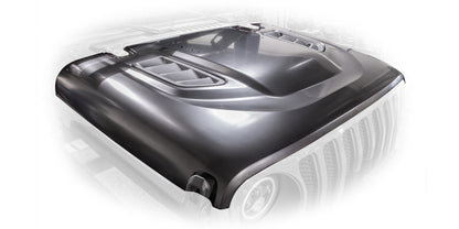 DV8 Offroad 18+ Jeep JL Rubicon Replica Hood: Jeep Gladiator (20-21) / Wrangler (18-21)