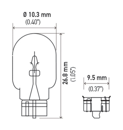 Hella 12V 4W Bulb | Ford Ranger (19-26) (194)