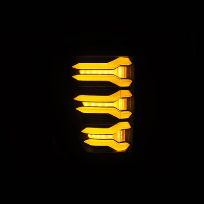 AlphaRex LUXX-Series LED Tail Lights Black-Red | Ford F150/F150 Raptor (21-23) (653030)