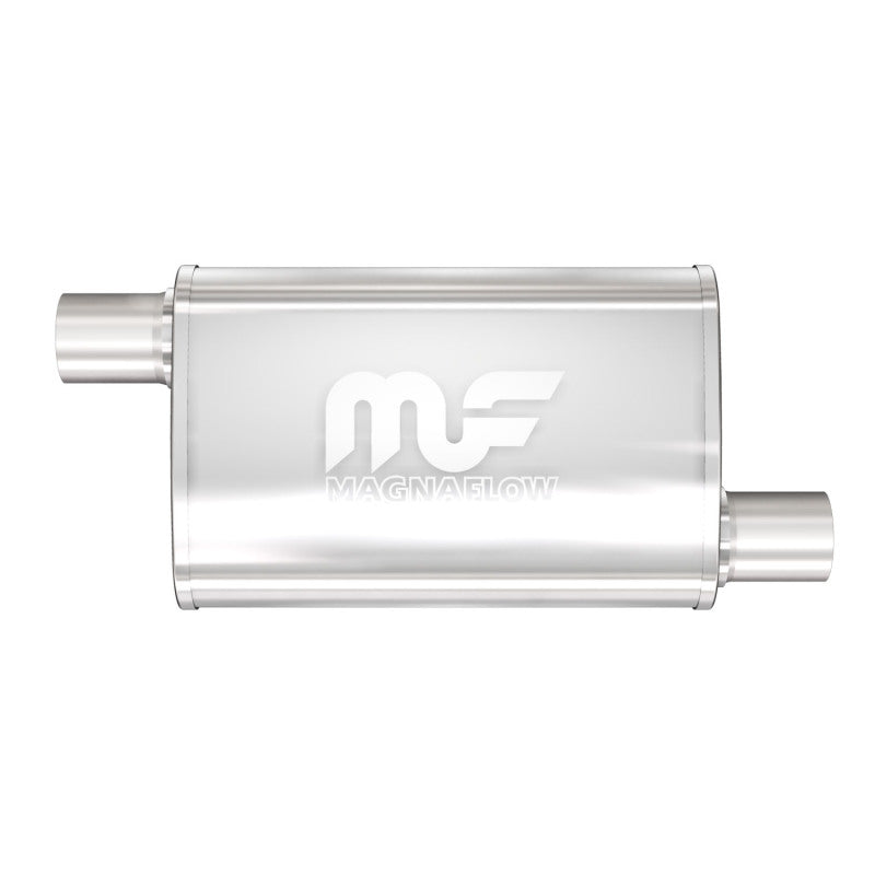 MagnaFlow 4x14x9in. Oval 2.5in. Offset/Offset Straight-Through Performance Exhaust Muffler | (11236)