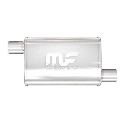 MagnaFlow 4x14x9in. Oval 2.5in. Offset/Offset Straight-Through Performance Exhaust Muffler | (11236)