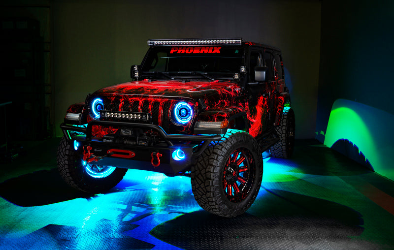 ORACLE Lighting Hi-Perf LED Fog Lights (FRONT): Jeep Wrangler / Gladiator (07-26) - Black