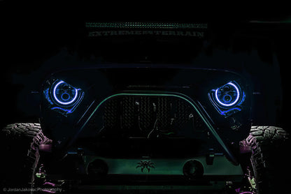 Oracle Lighting High Powered Black LED Headlights: Jeep Wrangler (07-17) / Wrangler JK (18)