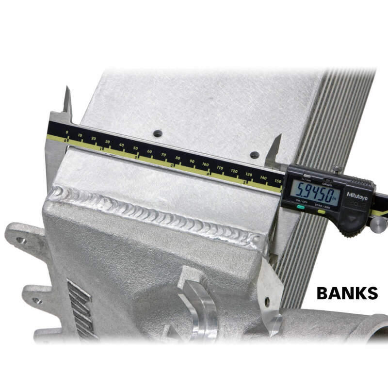 Banks Power Intercooler Upgrade Kit Raw (F&R): 13-18 RAM 2500/3500 6.7L Cummins