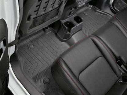 WeatherTech FloorLiner Rear Floor Mats (Black): Jeep Gladiator 2020 - 2025