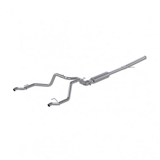 MBRP 2.5in Catback Dual Rear Exit Aluminized Exhaust | Chevy Silverado 1500 6.2L (19+) (S5065AL)