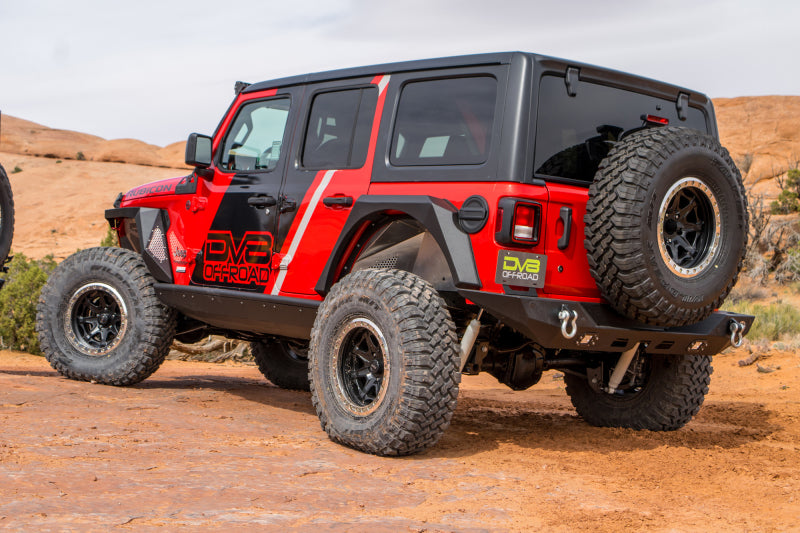DV8 Offroad Armor Fenders w/ LED Turn Signal Lights: Jeep Wrangler 2018-2021