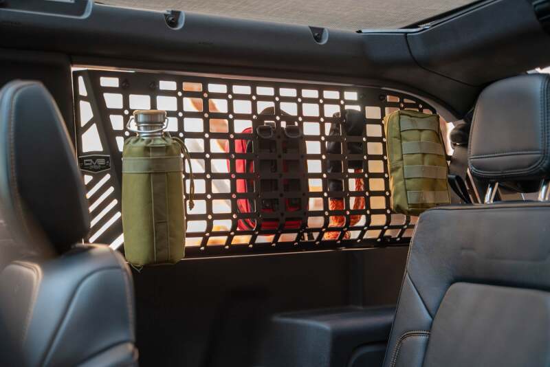 DV8 Offroad 21-24 Ford Bronco 2-Door Rear Window Molle Panels | Ford Bronco (21-26) (MPBR-12)