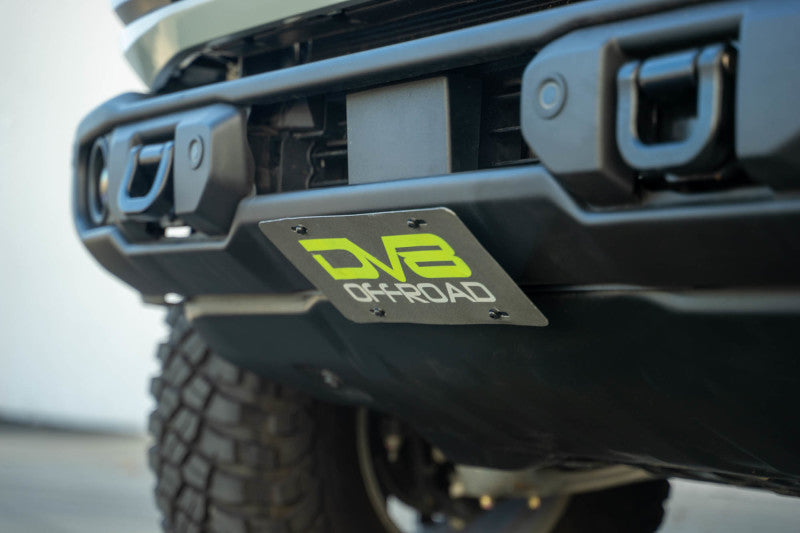 DV8 Offroad Capable Front Bumper License Plate Mount | Ford Bronco (21-26) (LPBR-05)