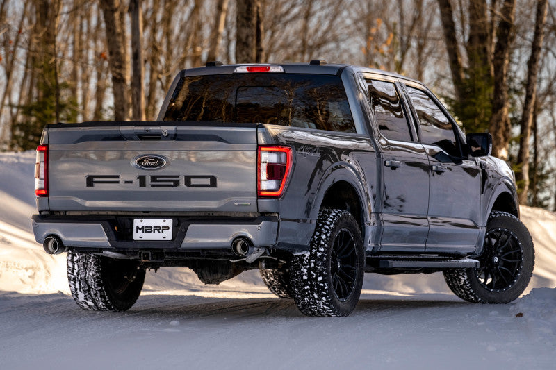MBRP 5in OD Carbon Fiber Dual Rear Exit Cat Back Exhaust | Ford F150 (22-23) (S52683CF)