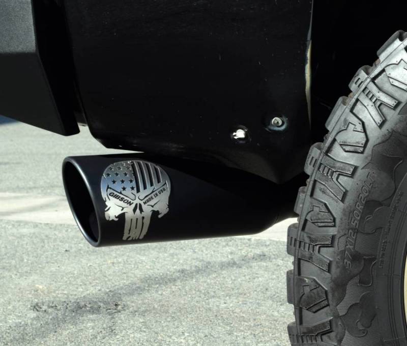 Gibson 4in Patriot Skull Series Cat-Back Single Exhaust | Toyota Tundra SR5 (07-19) (76-0013)