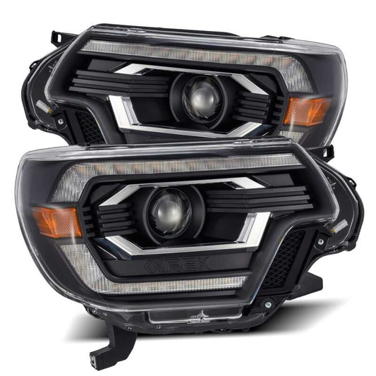 AlphaRex LUXX-Series LED Projector Headlights Plank Style Black | Toyota Tacoma (12-15) (880751)
