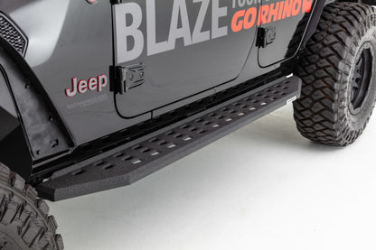 Go Rhino RB20 Complete Running Boards Kit w/ Brackets: Fits Most Jeep Wrangler Models (2007-2026)