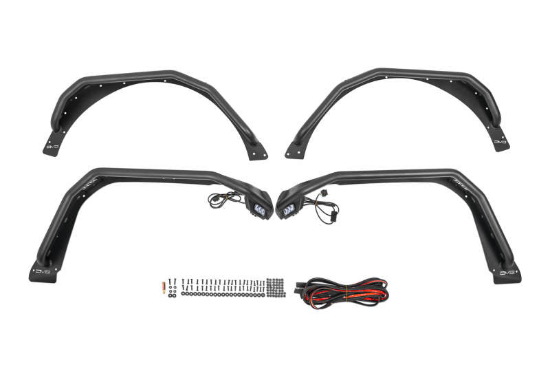 DV8 Offroad Tube Fenders | Jeep Wrangler (18-25) JL (FDJL-06)
