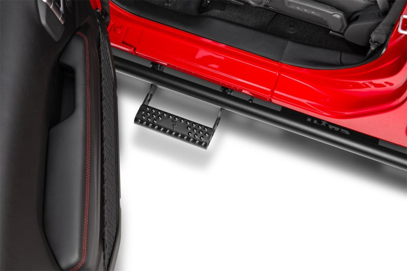 N-Fab RKR Step System Textured Black (F&R): Jeep Wrangler Unlimited JL 2018-2026