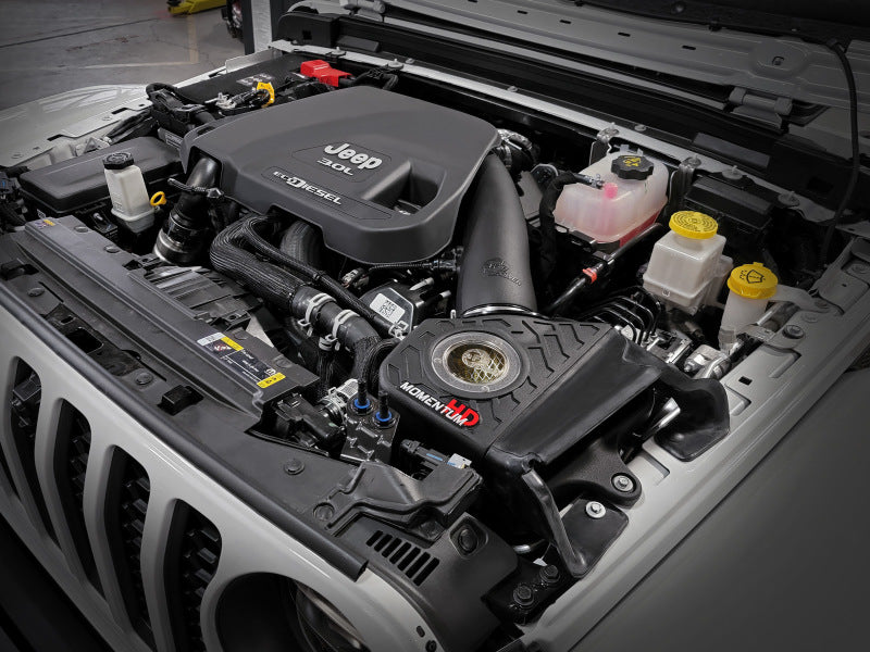 aFe Momentum HD Cold Air Intake (w/Pro GUARD7 Filter): Jeep Gladiator 3.0L EcoDiesel / Wrangler 3.0L EcoDiesel (20-23)