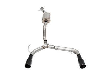 CORSA 2.75in Dual Rear Cat-Back Exhaust w/ Black Tips | Ford Bronco (21-25) 2.3L 2-Door (21204BPC)