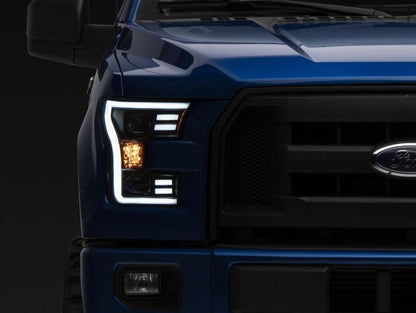 Raxiom 15-20 Ford F-150 G3 Projector Headlights w/ LED | Black (T542837)