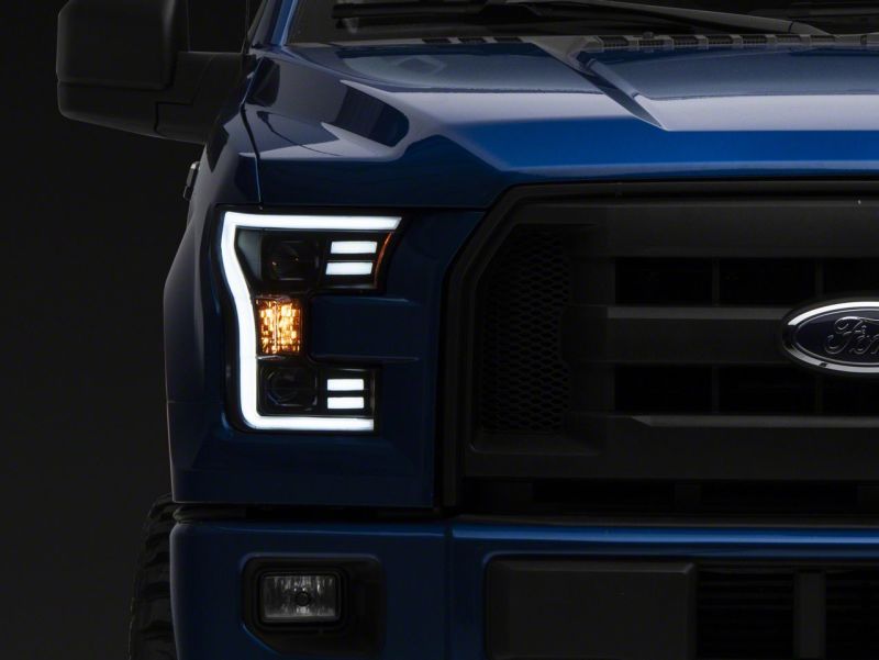Raxiom 15-20 Ford F-150 G3 Projector Headlights w/ LED | Black (T542837)