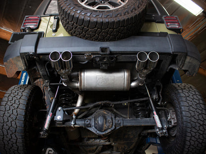 aFe Rebel Series 2.5" Axle-Back Exhaust Polished Tips (REAR): Jeep Wrangler JK 2007-2018 3.8/3.6L
